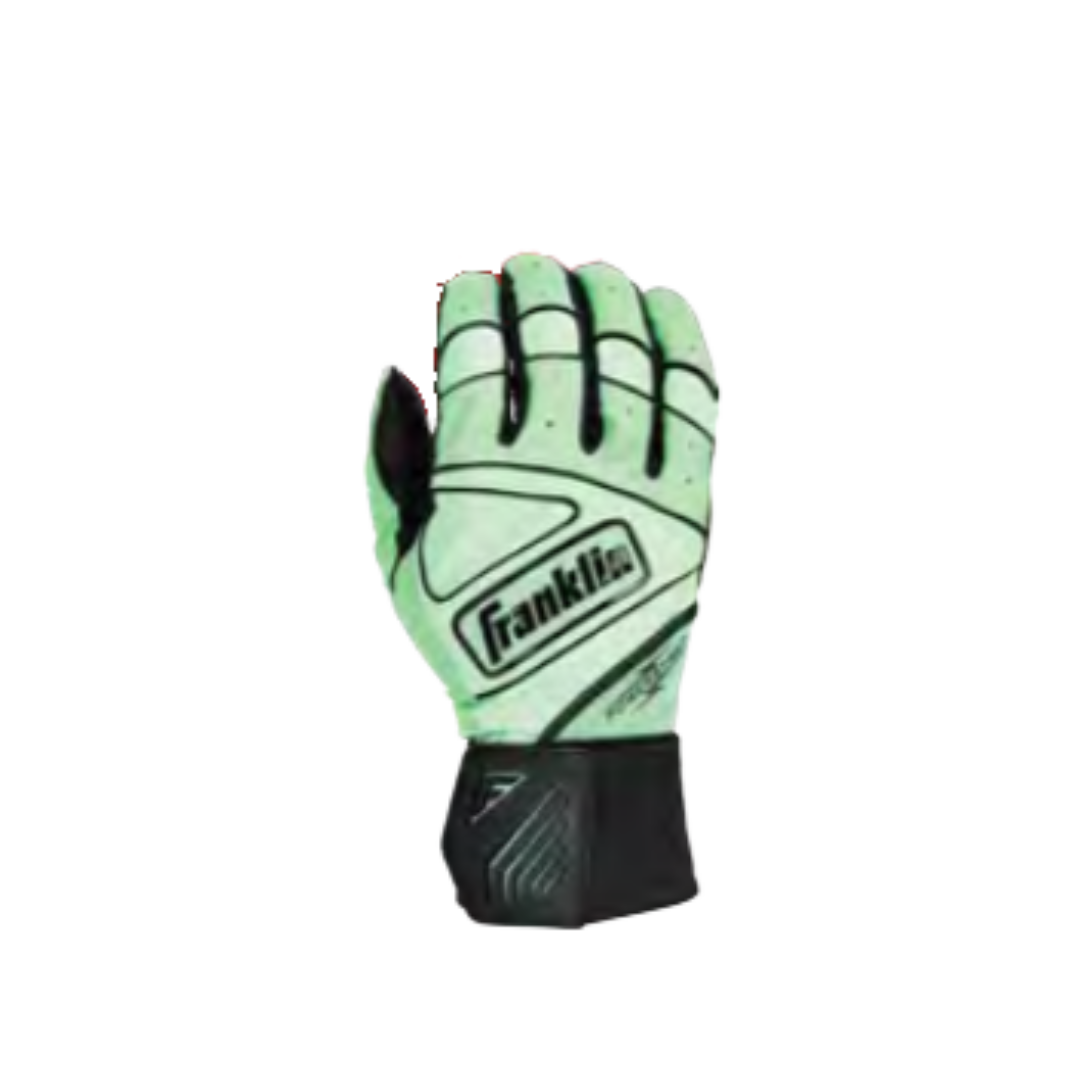Franklin Sports Powerstrap Infinite Batting Gloves (Mint/Black)