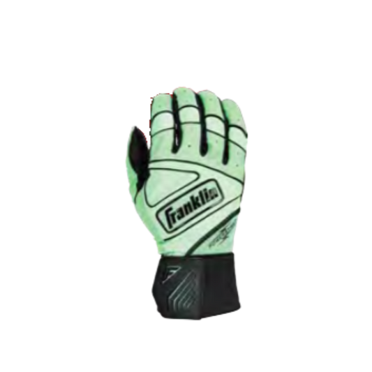 Franklin Sports Powerstrap Infinite Batting Gloves (Mint/Black)