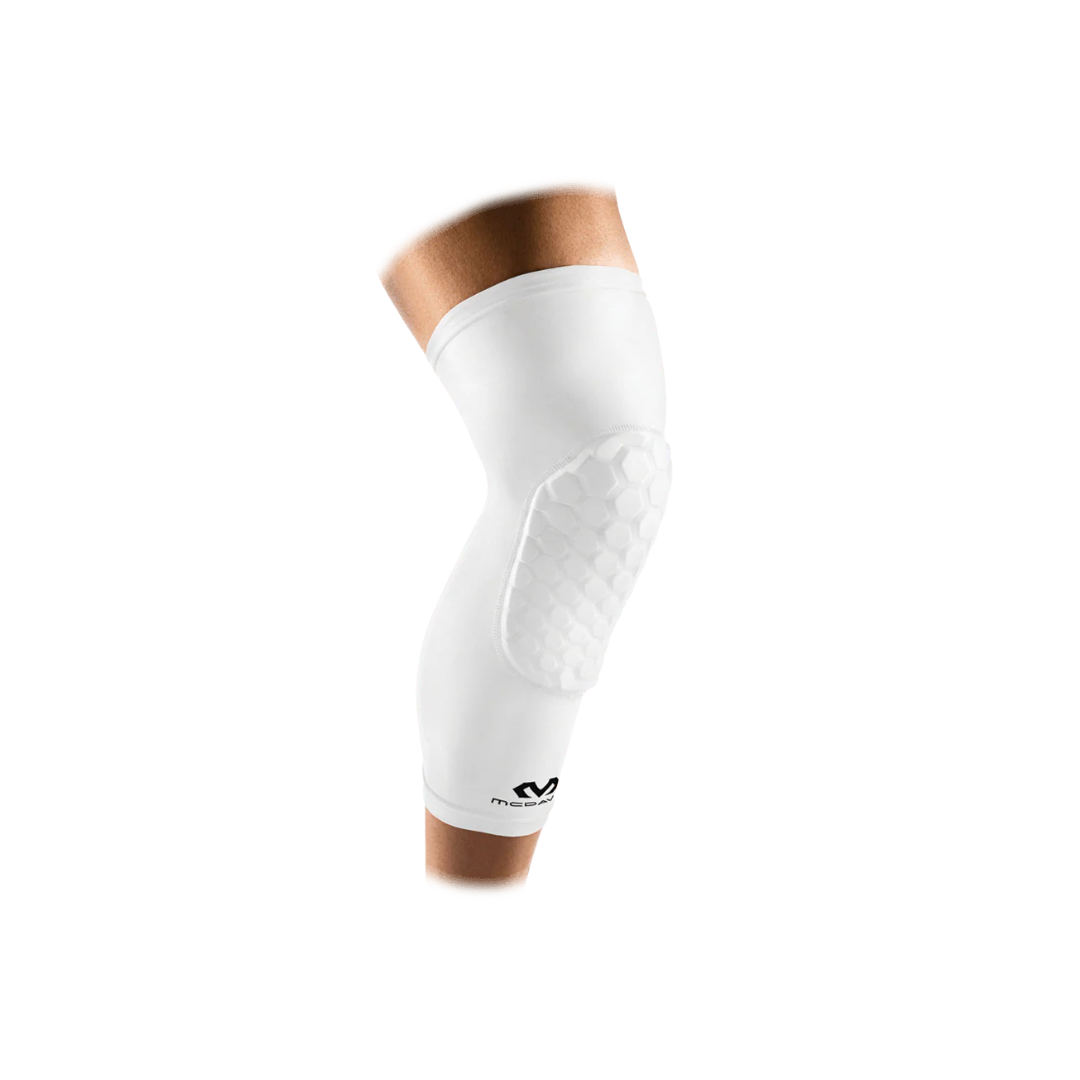 McDavid Youth Hexpad Leg Sleeves (White)