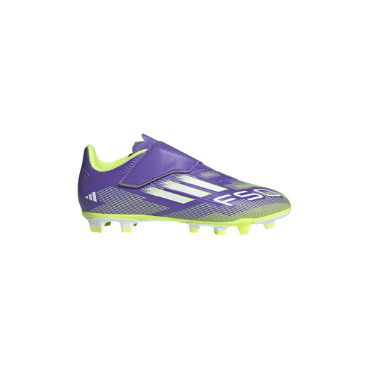 Adidas Youth F50 Club Velcro FG/MG (Purple/Yellow)