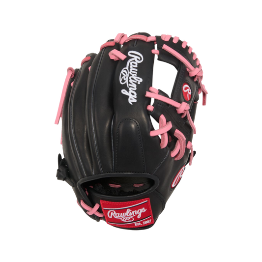 Rawlings R9 Contour 11.25-Inch Infield Glove (Black/Pink)