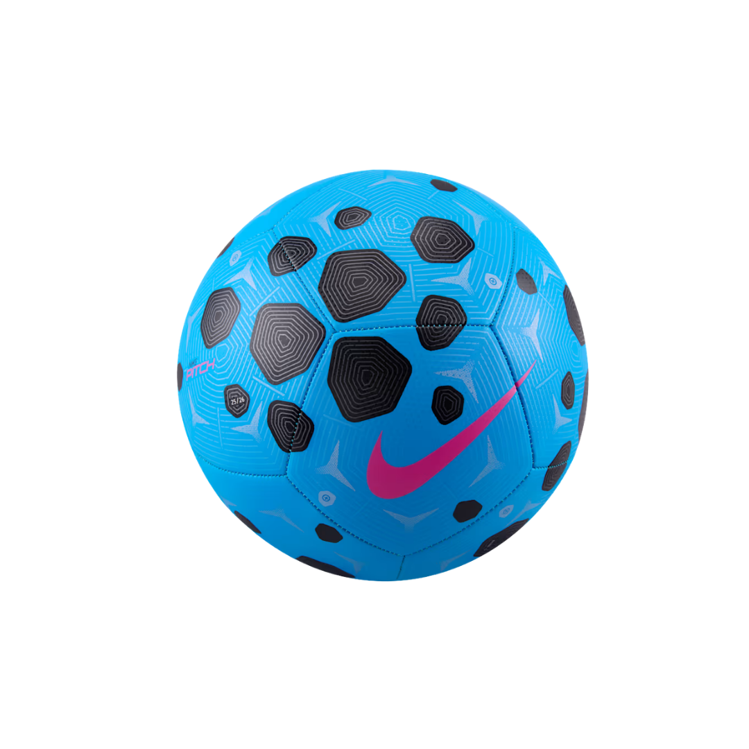 Nike Pitch Soccer Ball (Blue Glow/Black/Pink Blast)