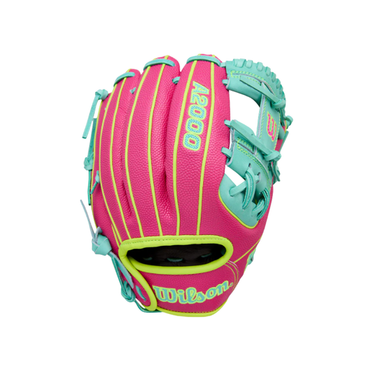 Wilson A2000 SCDP15SS Infield Glove (Hot Pink/ Mint) 11.5''