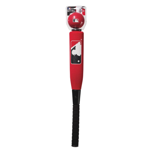 Franklin Sports MLB Scarlet Foam Baseball Bat & Ball (Red)