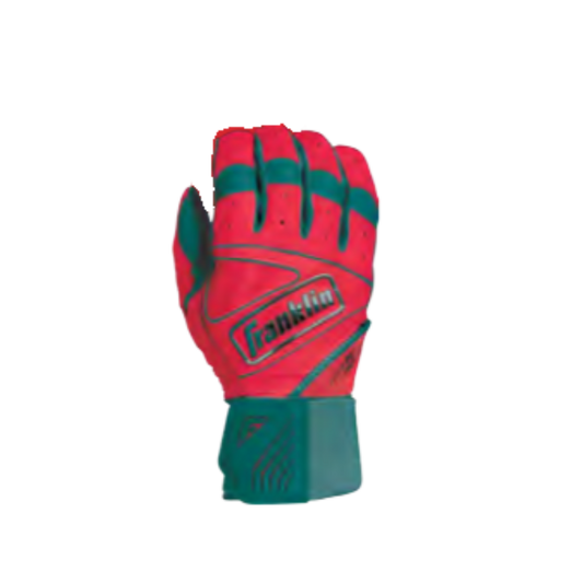 Franklin Sports Powerstrap Infinite Batting Gloves (Teal/Coral)