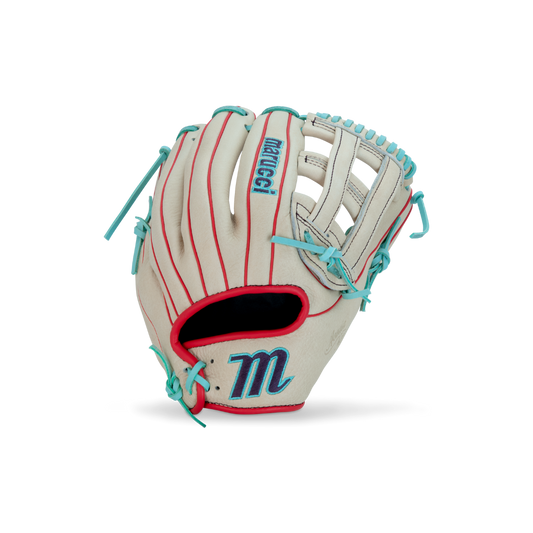 Marucci Acadia IF/OF Left Hand Thrower Glove 12'' (White/Mint)