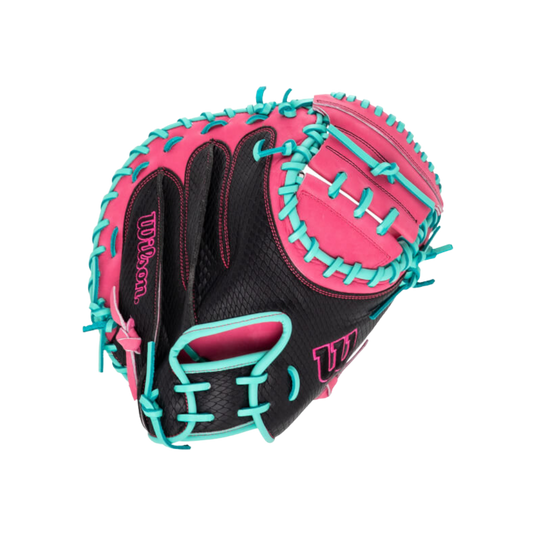 Wilson A1000 Catcher's Mitt CM33 SSS 33''(Black/Teal/Pink)