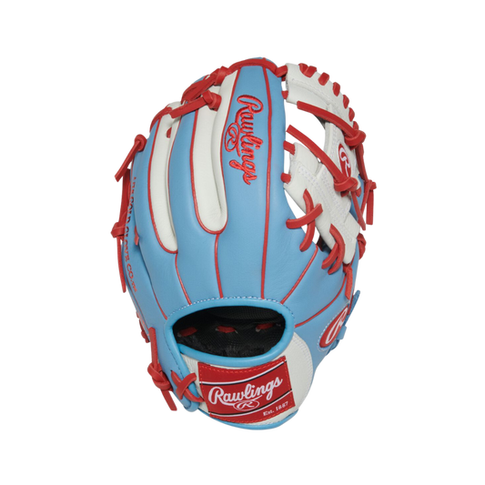 Rawlings Youth SPL Carlos Correa Glove 10.5'' (Columbia Blue/White/Red)