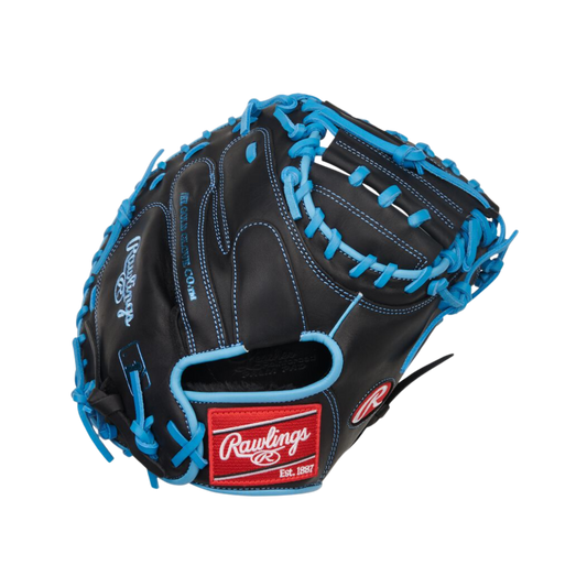Rawlings R9 Series Catcher's Mitt 32.5'' (Black/Columbia Blue)