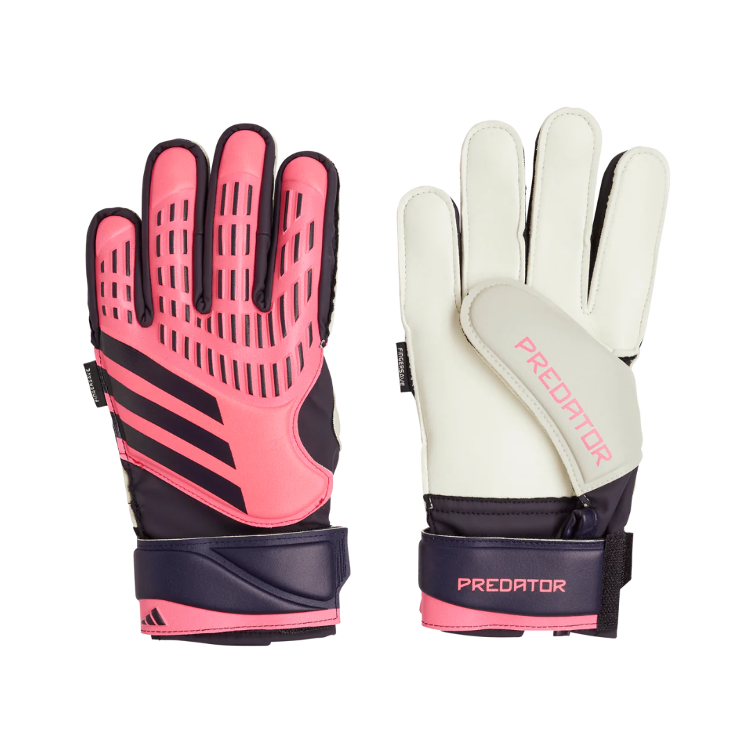 Adidas Youth Predator Goalie Gloves Fingersave (Pink/Black)