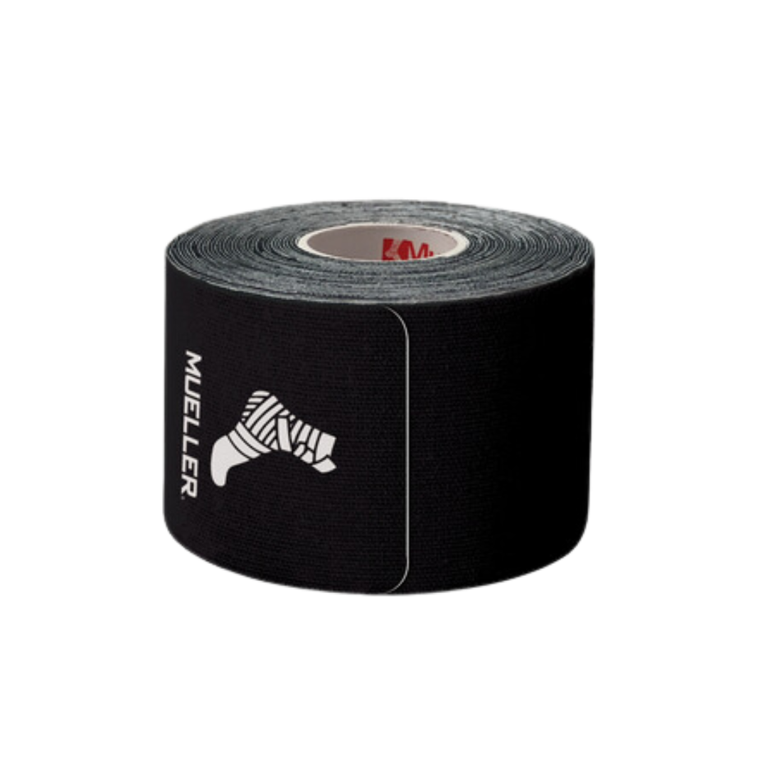 Mueller Kinesiology Tape 20 Pre-Cut Strips (Black)