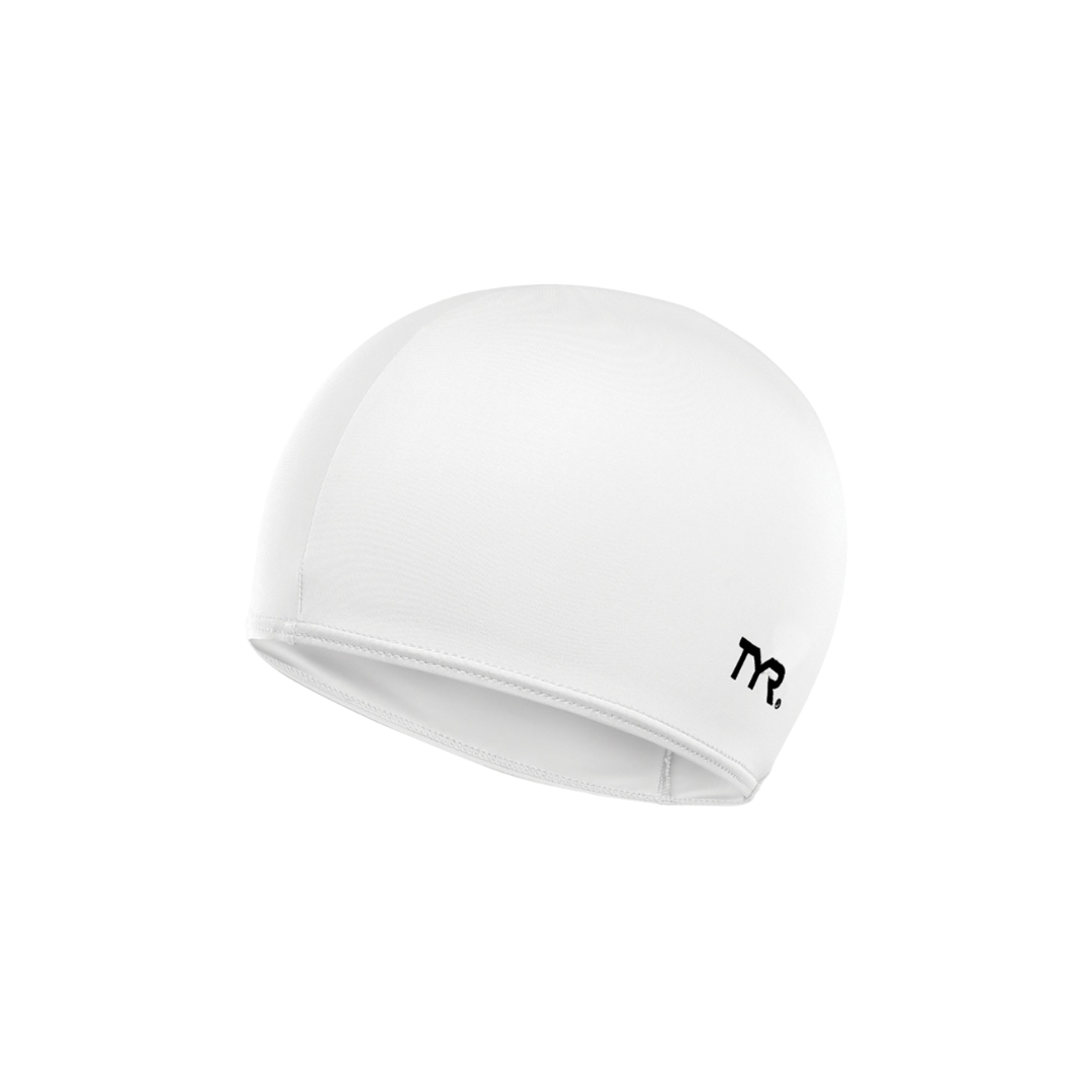 TYR Lycra Swim Cap White