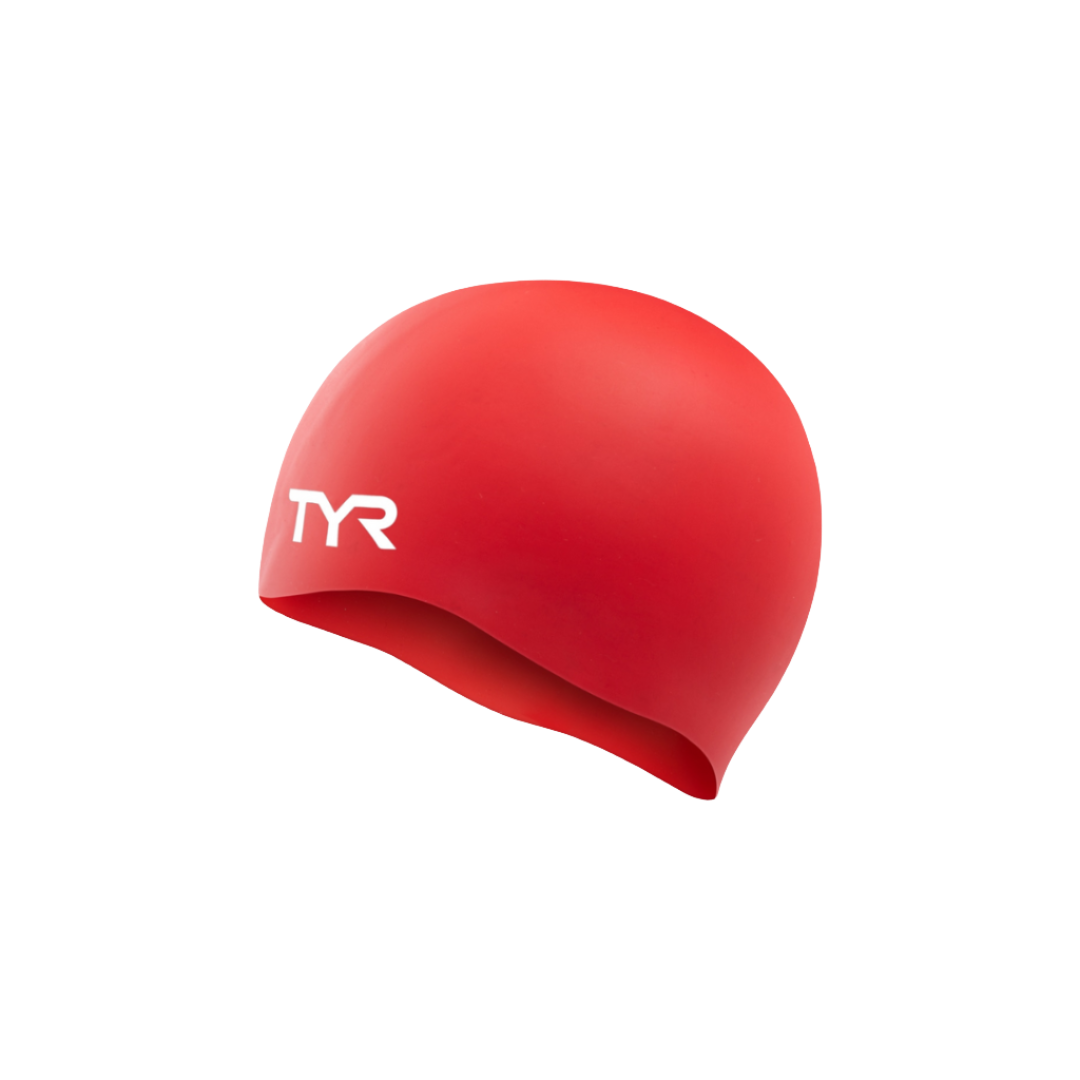 TYR Silicone Swim Cap Scarlet