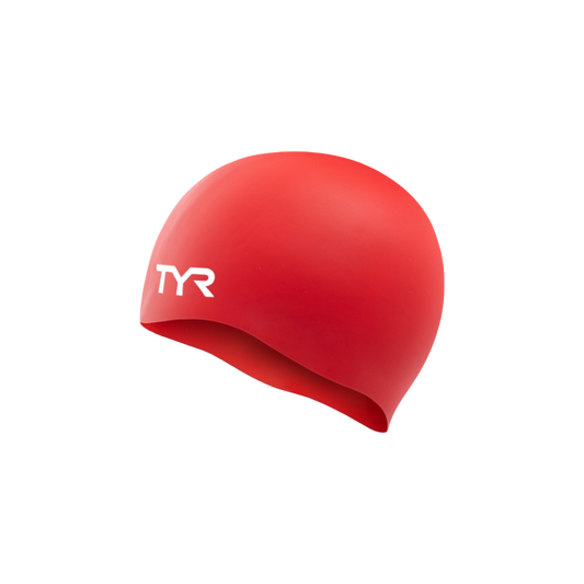 TYR Silicone Swim Cap Scarlet