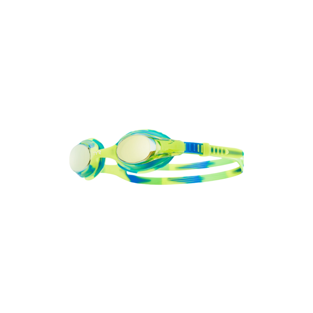 TYR Swimple Tie Dye Mirrored Goggle Yellow/Blue