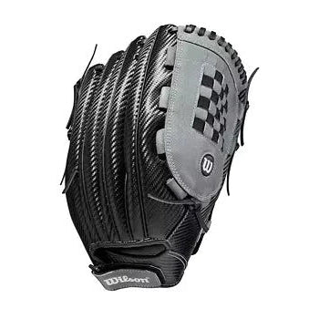 Wilson A360 Slowpitch Softball Glove Left Hand Thrower (Black/Grey) 14''