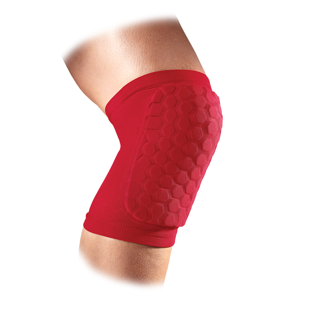 McDavid Hex Elbow/Shin/Knee Pads Large (Scarlet)